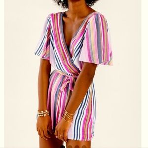 Francesca’s Trixxi multicolored striped romper
